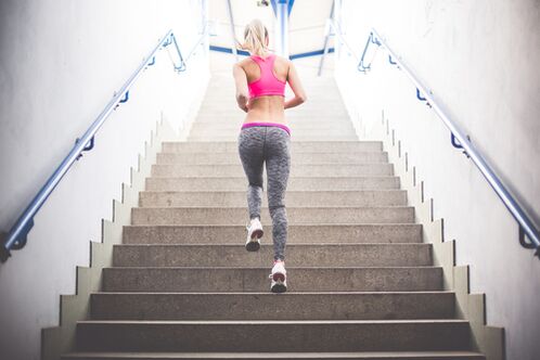 Біг сходами відмінно позбавляє зайвої ваги